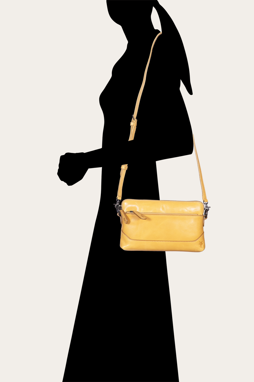 Women's Melissa Wristlet Crossbody Bag Mustard