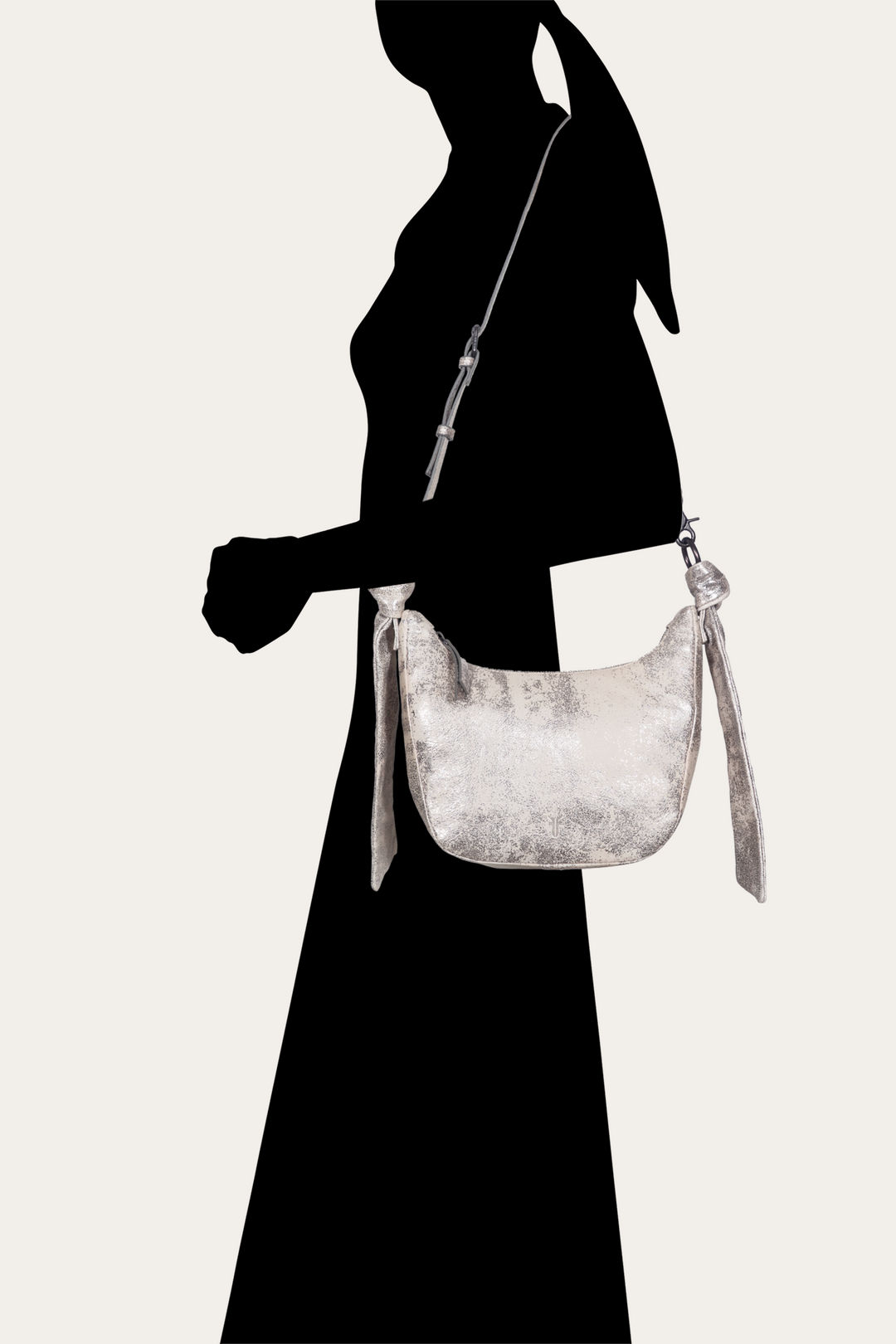 Women's Nora Crossbody Bag Cream Metallic