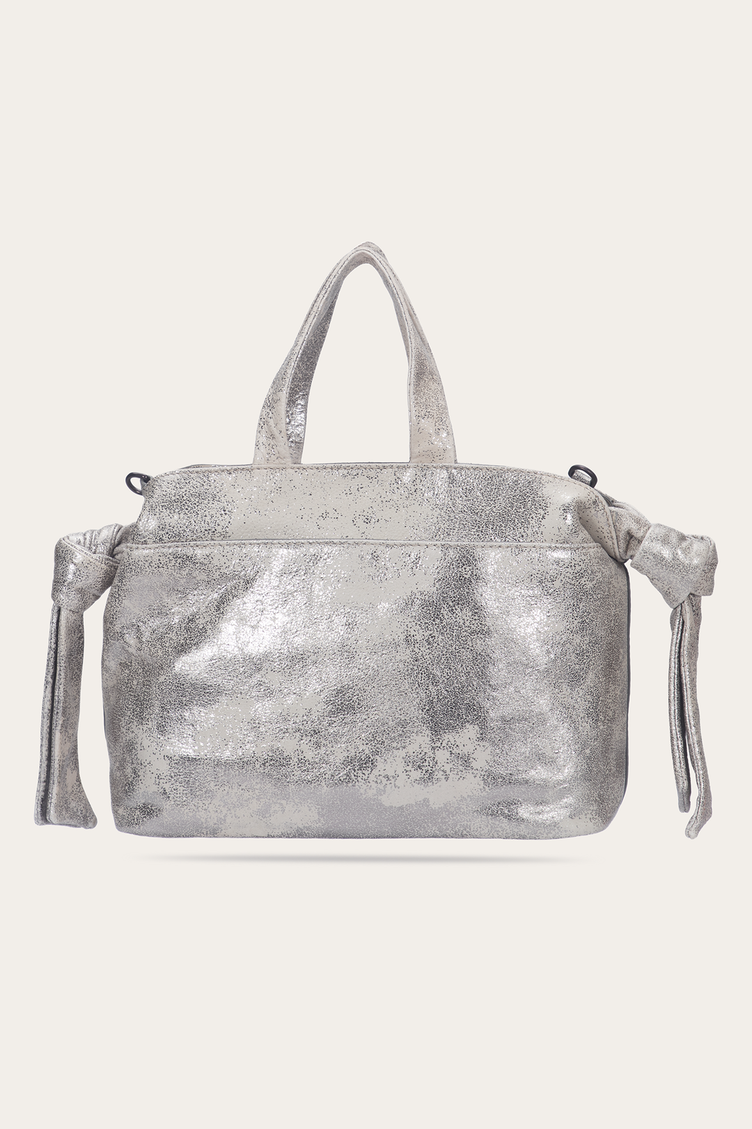 Women's Nora Satchel Handbag Cream Metallic