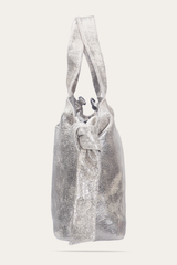 Women's Nora Satchel Handbag Cream Metallic