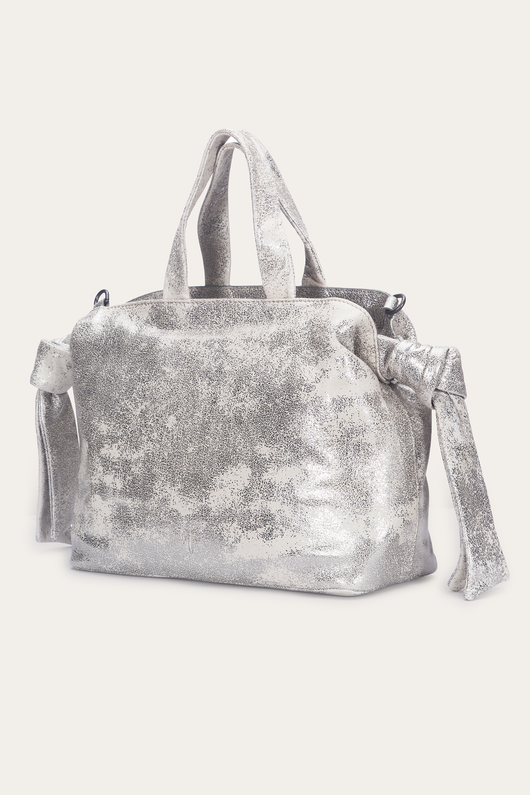 Women's Nora Satchel Handbag Cream Metallic