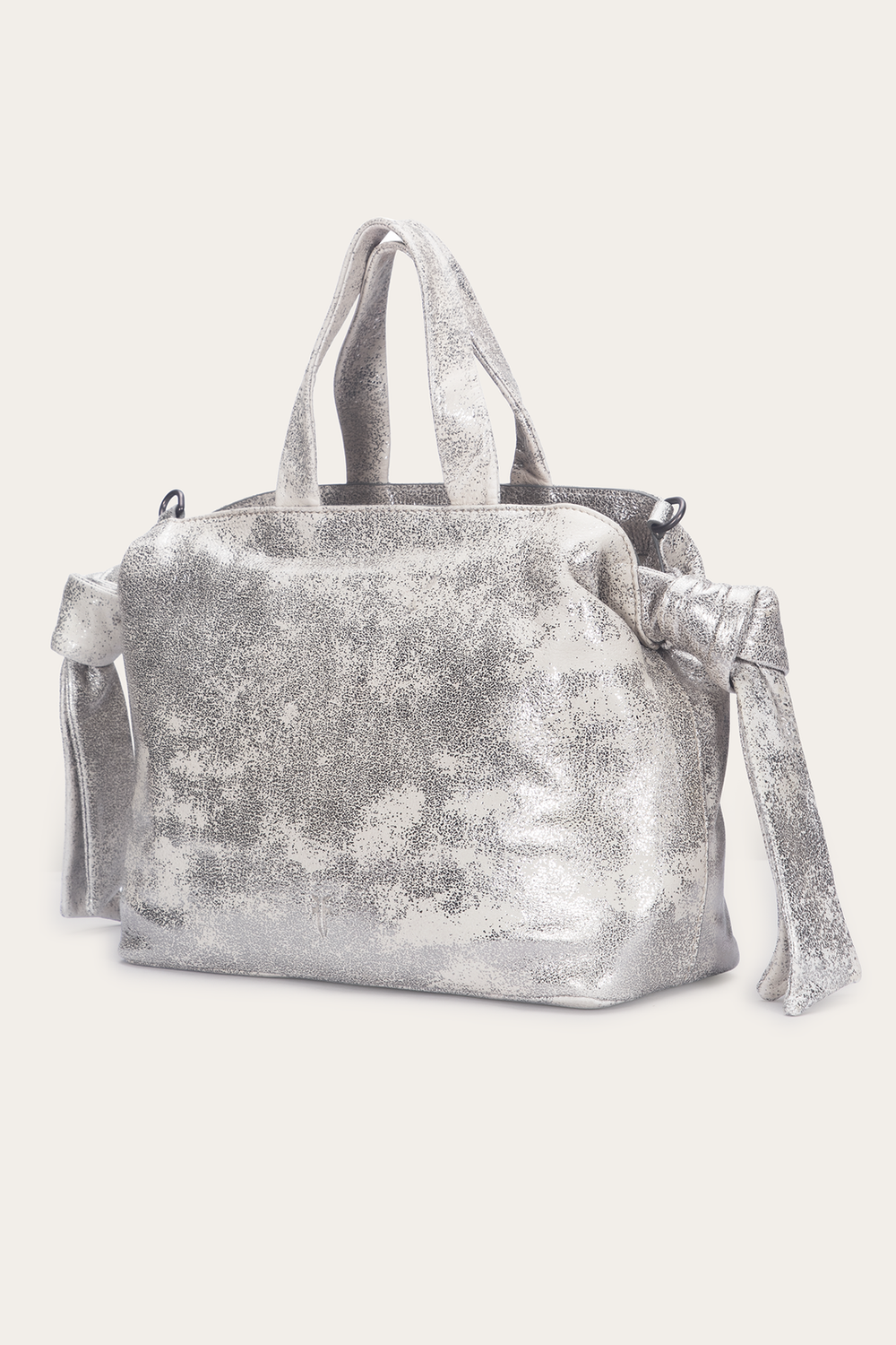 Women's Nora Satchel Handbag Cream Metallic