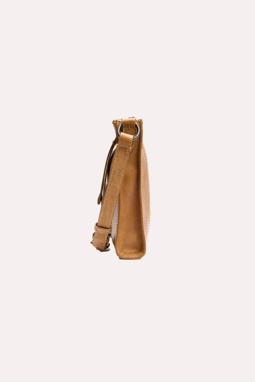 Melissa Zip Crossbody in Beige Beige