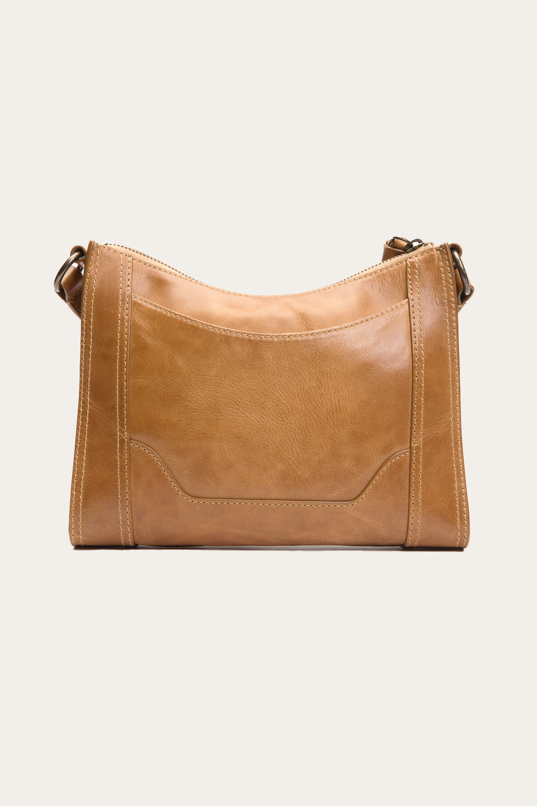 Melissa Zip Crossbody in Beige Beige