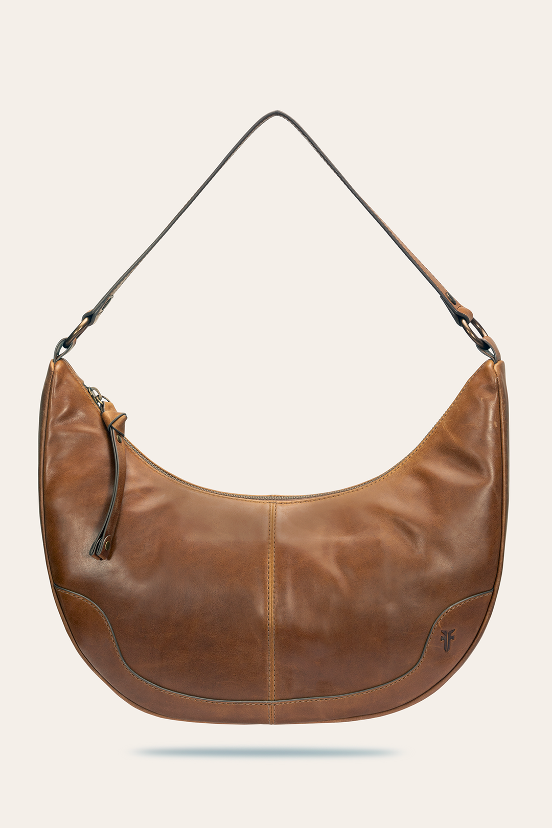 Melissa Cognac Crescent Hobo Cognac