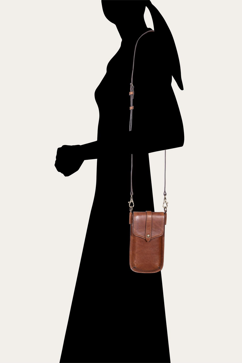Melissa Cognac Phone Pouch Cognac