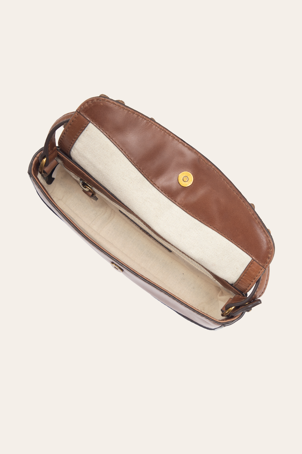 Cognac Melissa Floral Convertible Mini Flap Cognac