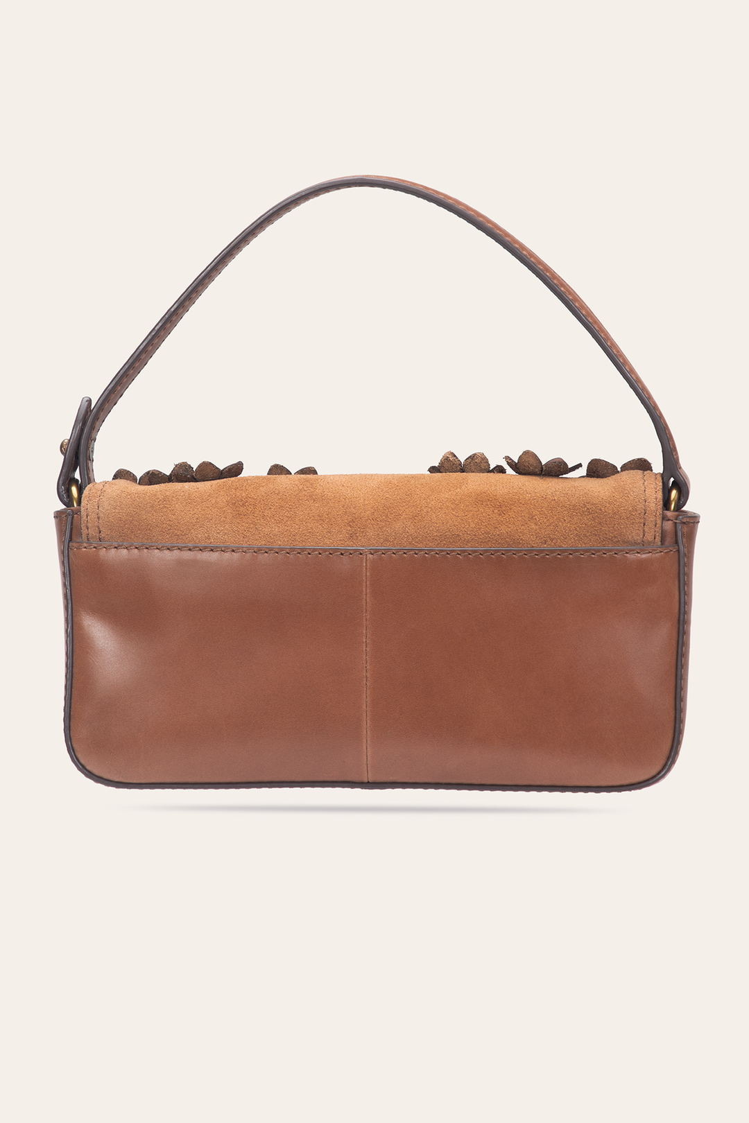 Cognac Melissa Floral Convertible Mini Flap Cognac