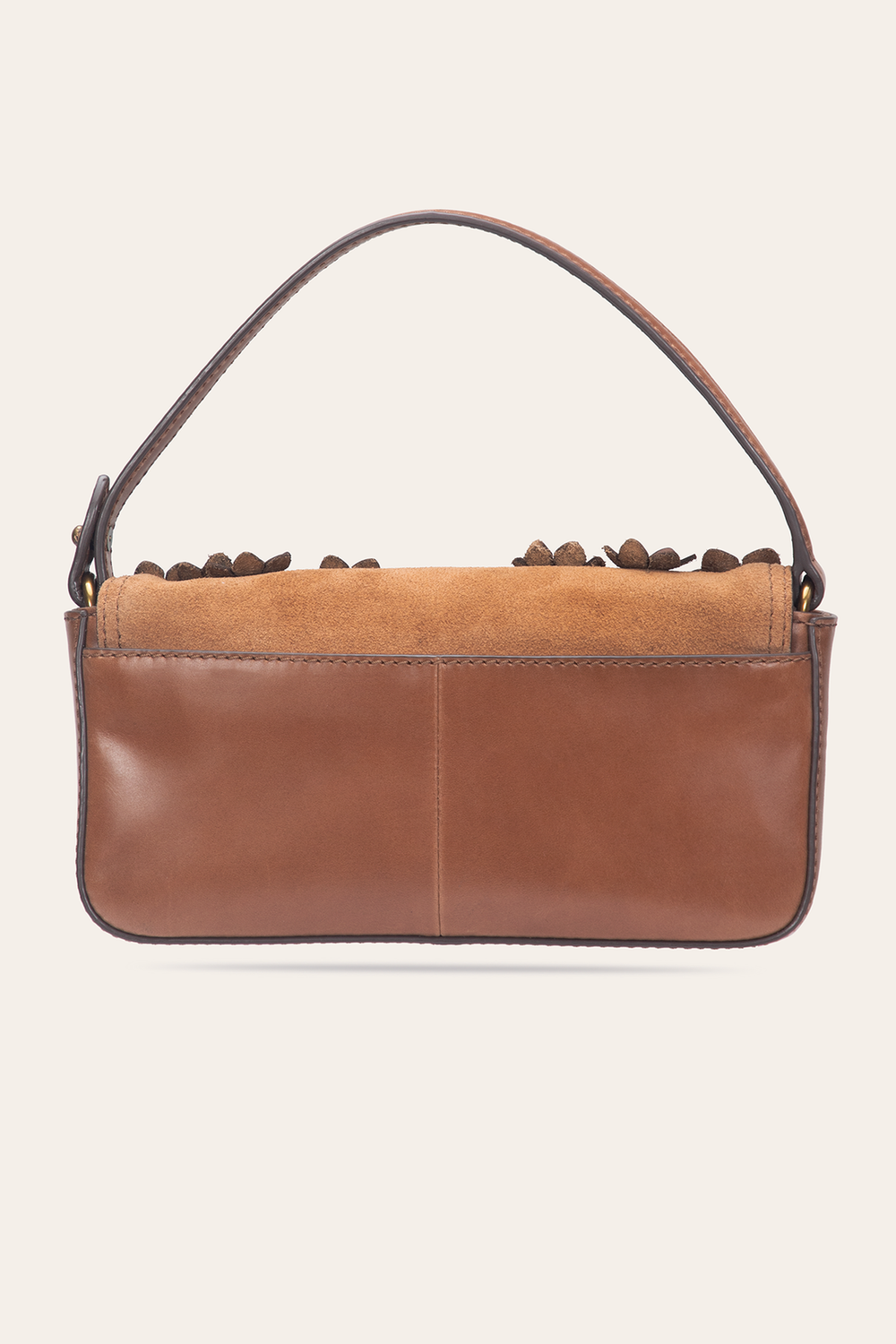 Cognac Melissa Floral Convertible Mini Flap Cognac