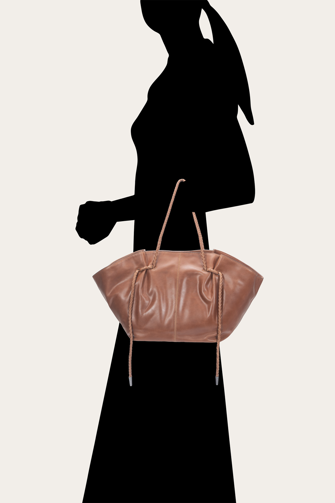 Cognac Caroline Shopper Cognac