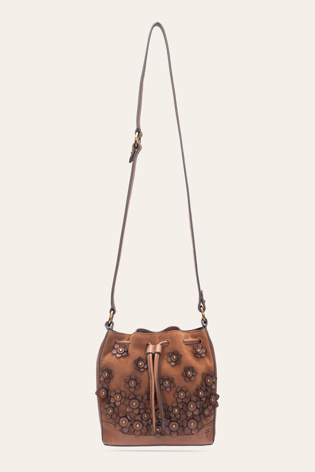Cognac Melissa Floral Convertible Bucket Cognac