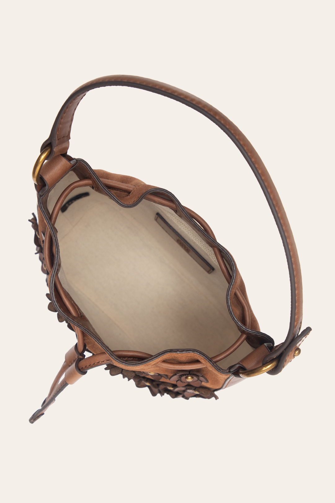 Cognac Melissa Floral Convertible Bucket Cognac