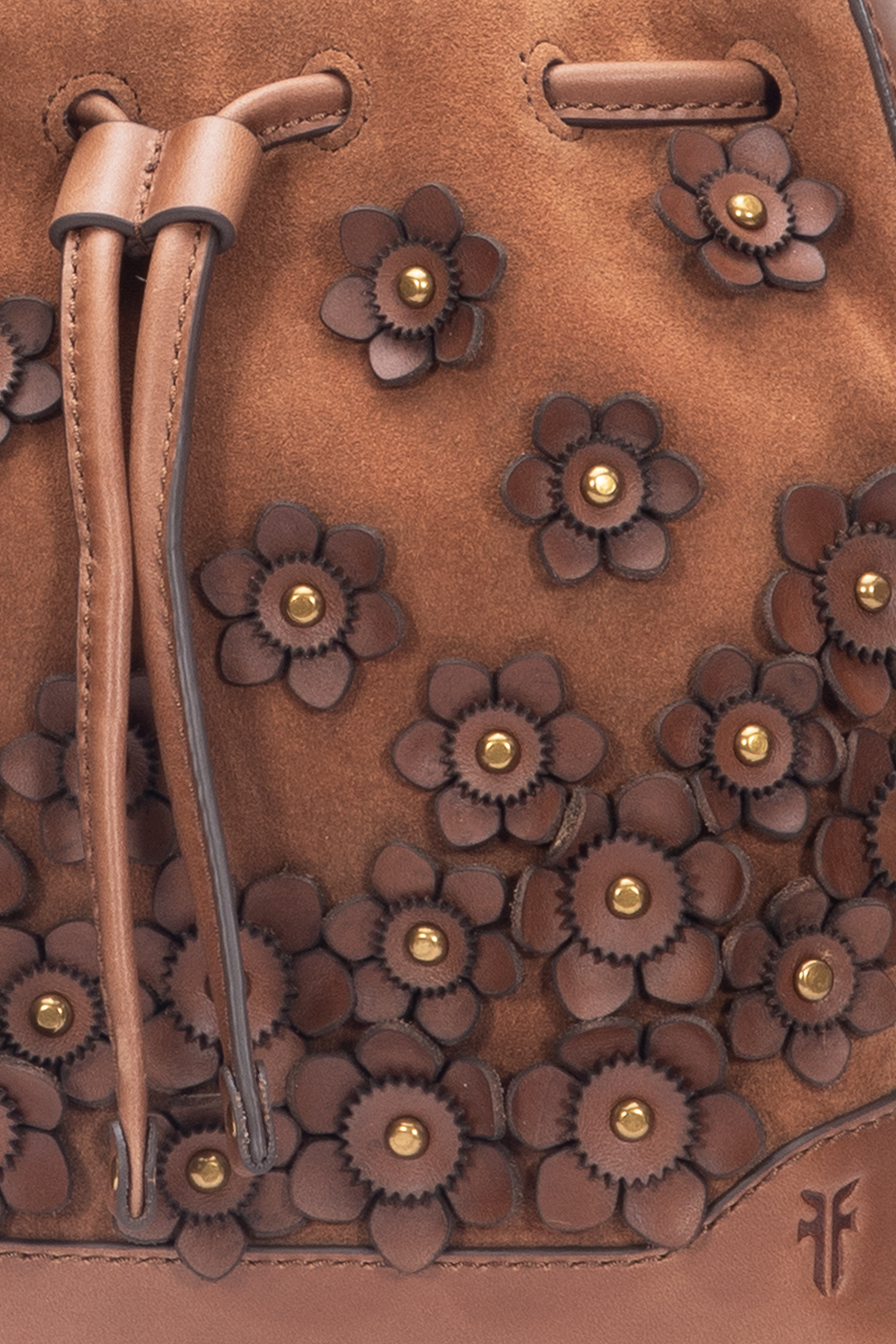 Cognac Melissa Floral Convertible Bucket Cognac
