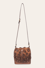 Cognac Melissa Floral Convertible Bucket Cognac