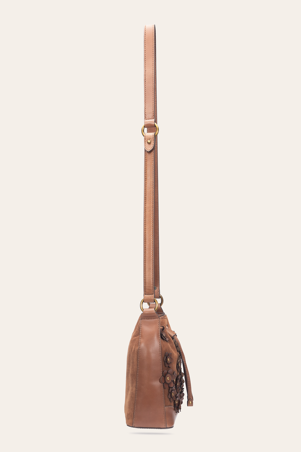 Cognac Melissa Floral Convertible Bucket Cognac