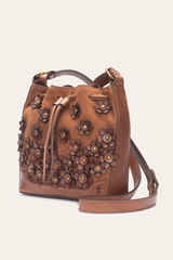 Cognac Melissa Floral Convertible Bucket Cognac