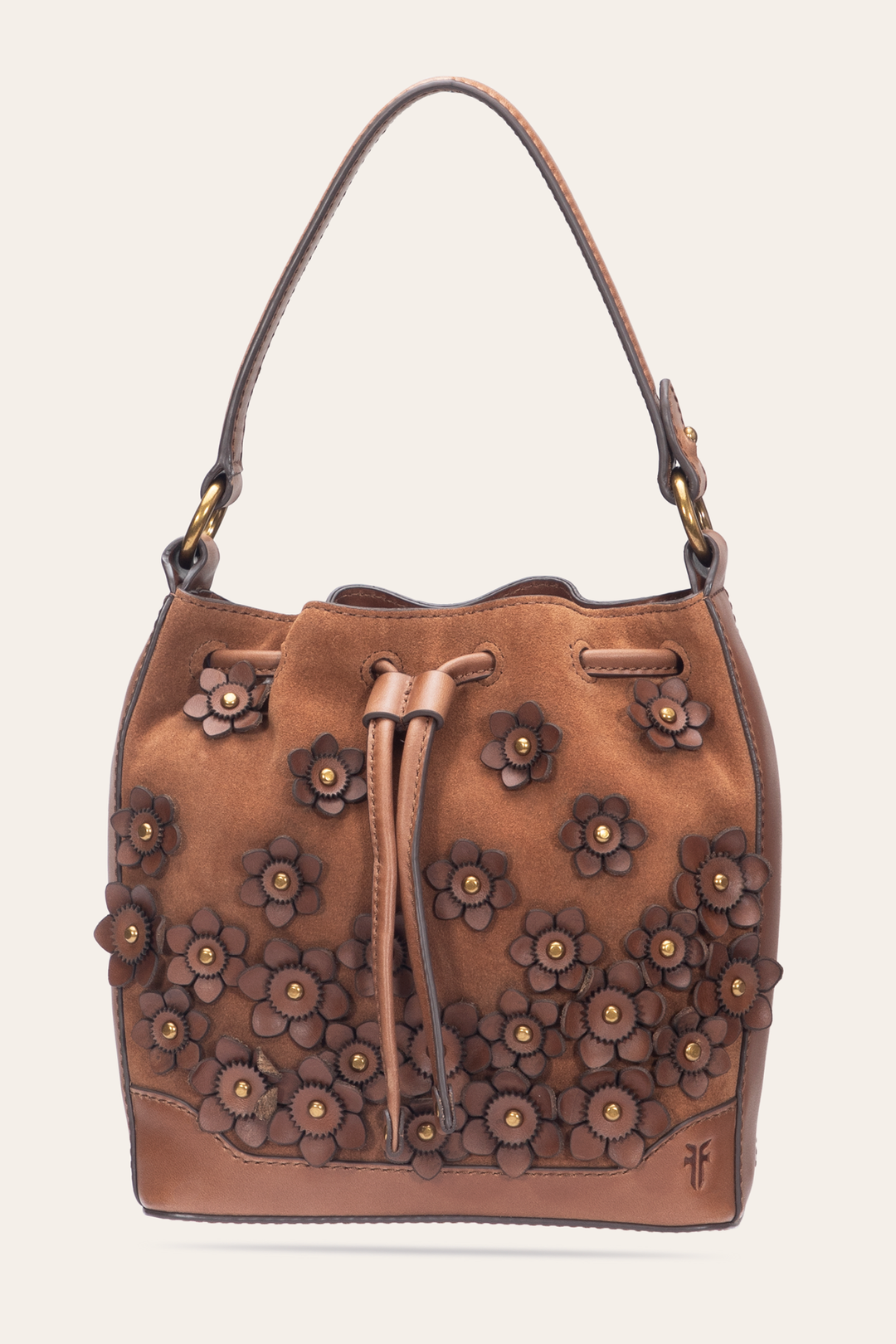 Cognac Melissa Floral Convertible Bucket Cognac