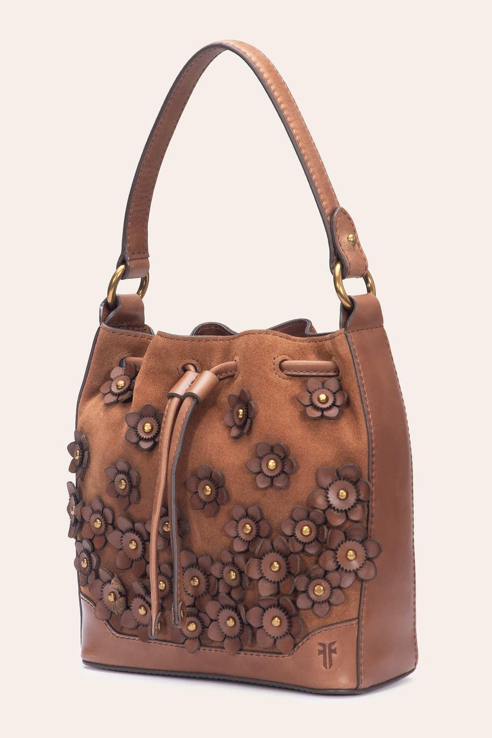 Cognac Melissa Floral Convertible Bucket Cognac