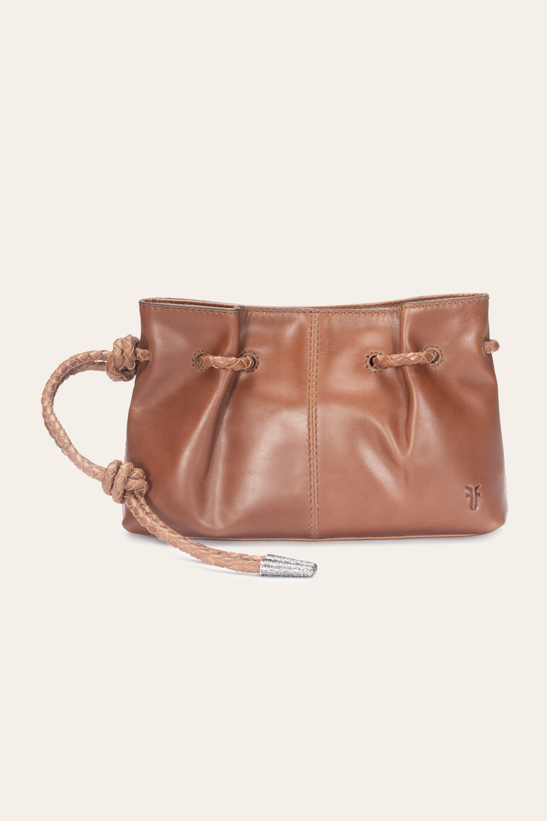 Cognac Caroline Wristlet Clutch Cognac