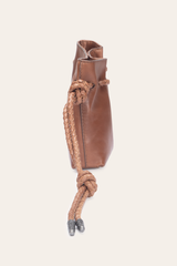 Cognac Caroline Wristlet Clutch Cognac
