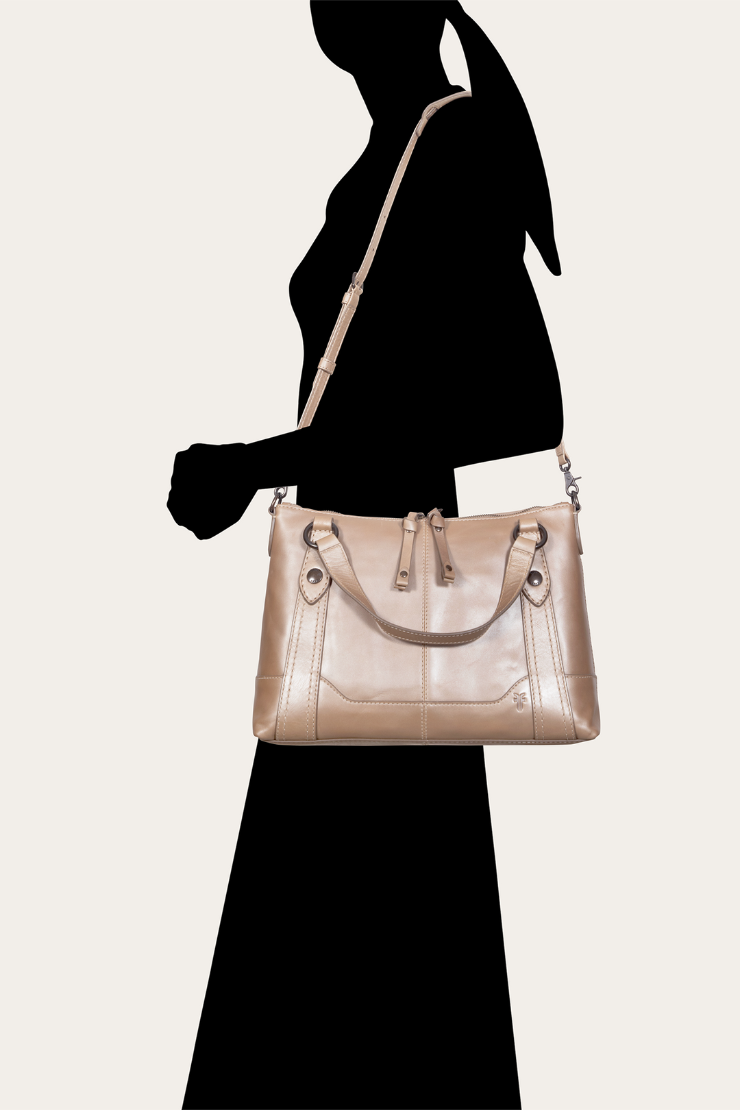 Light Bronze Melissa Medium Satchel Light Bronze