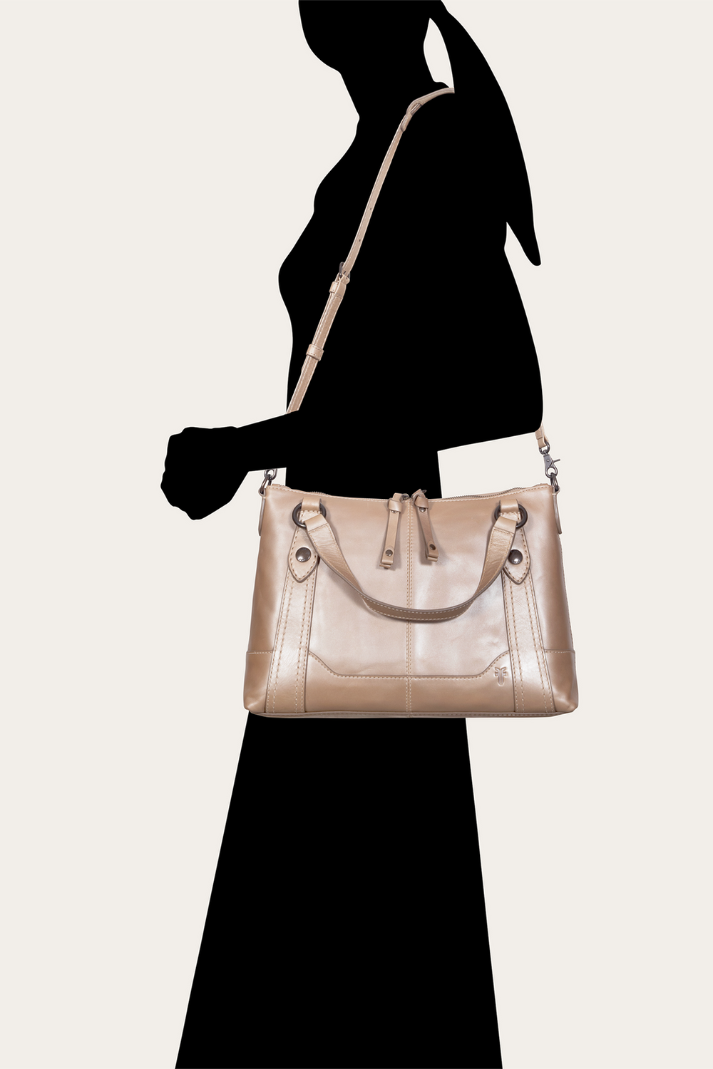 Light Bronze Melissa Medium Satchel Light Bronze