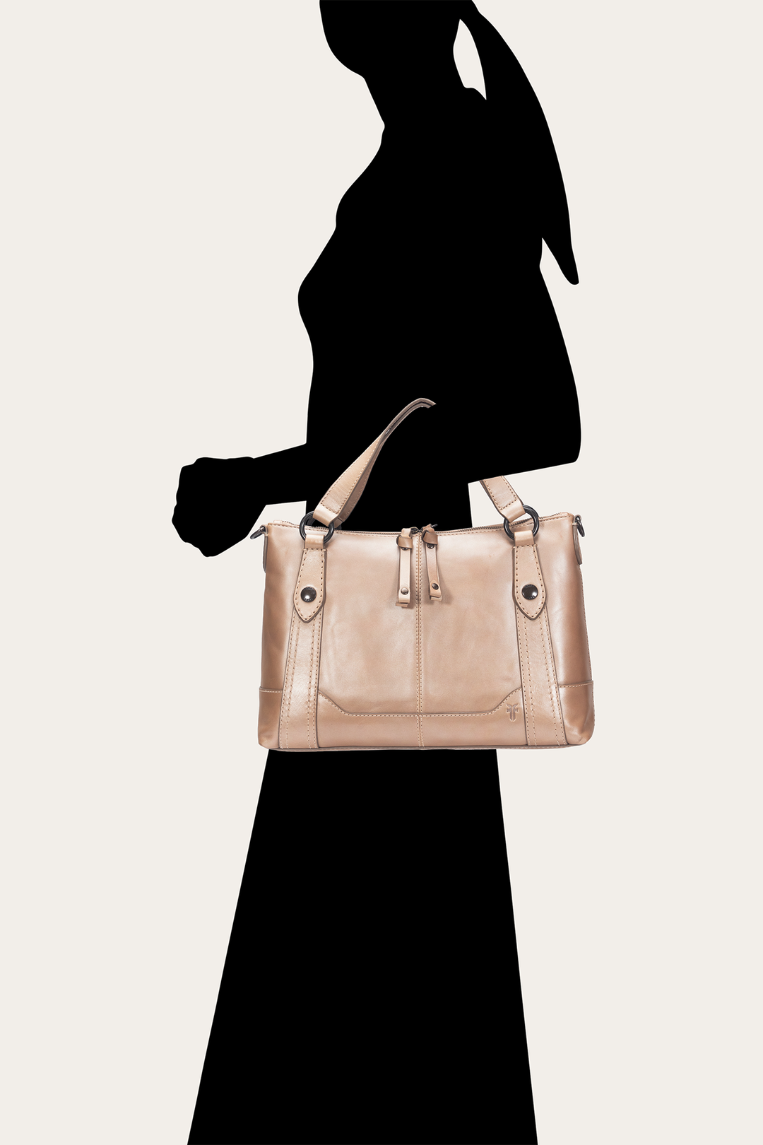 Light Bronze Melissa Medium Satchel Light Bronze