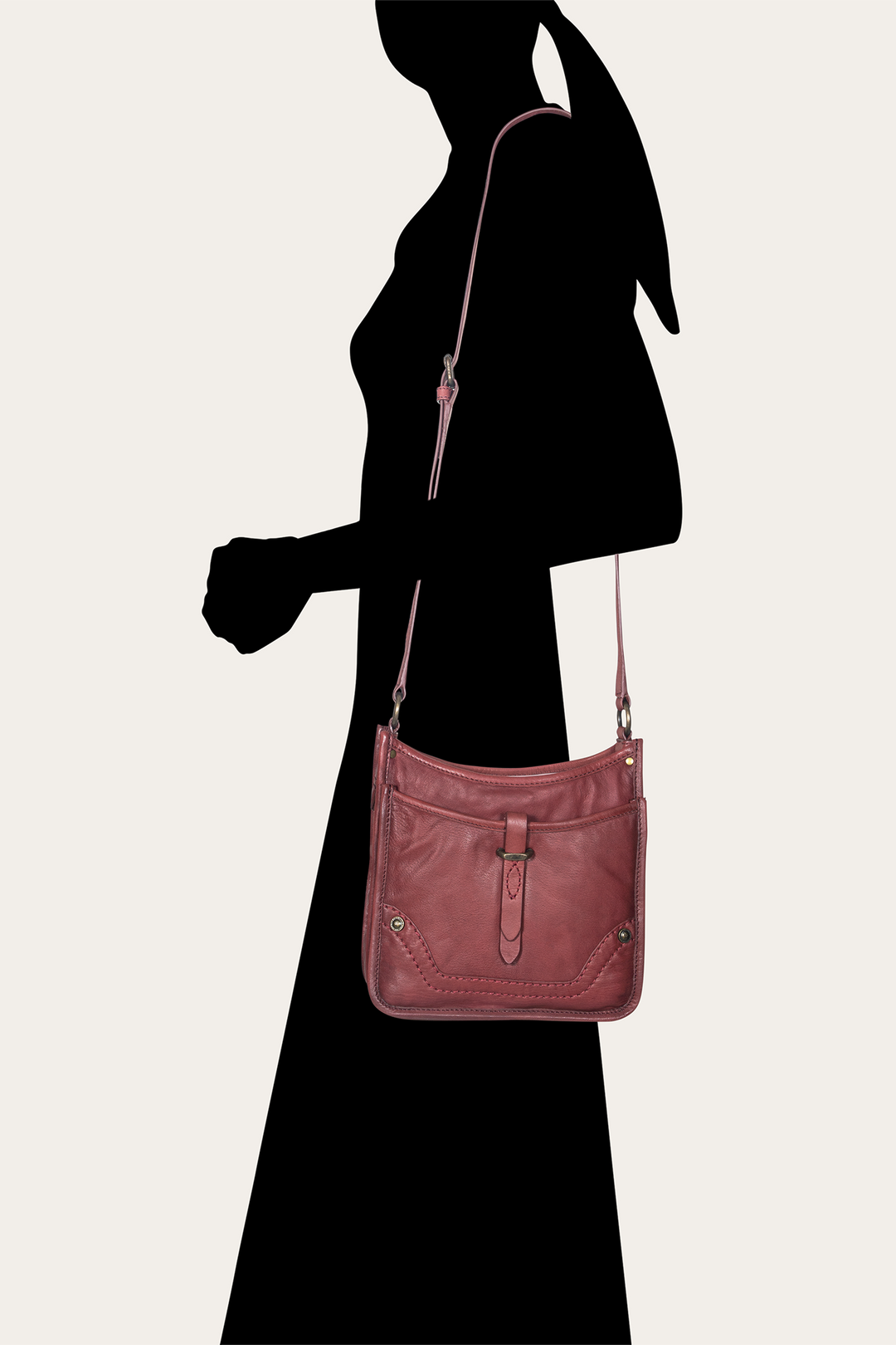 Campus Burgundy Crossbody Burgundy