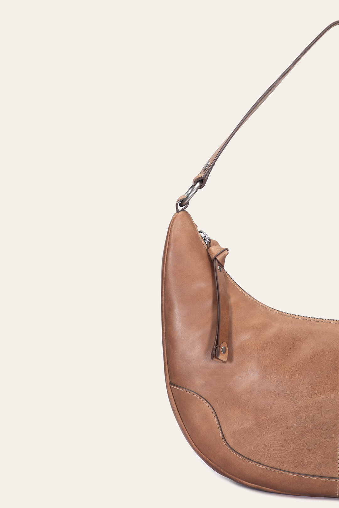 Melissa Beige Crescent Hobo Beige