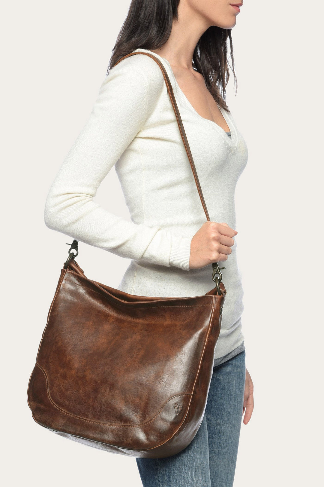 Melissa Cognac Hobo Cognac