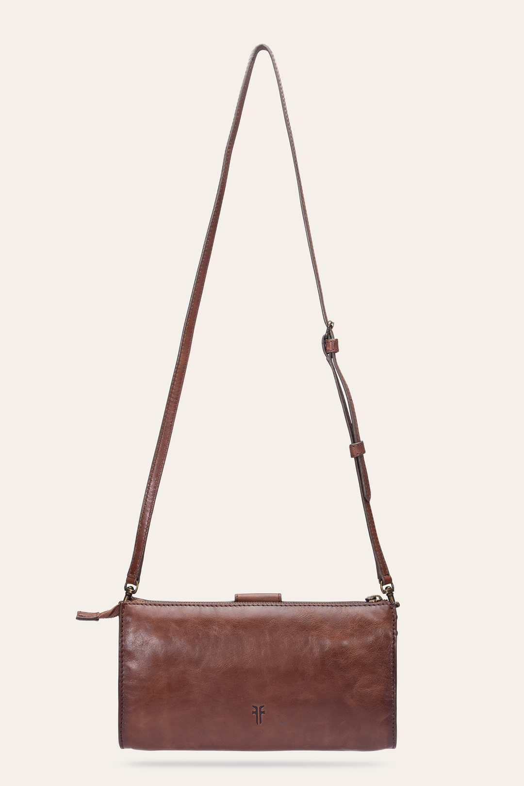 Alex Cognac Crossbody Clutch Cognac