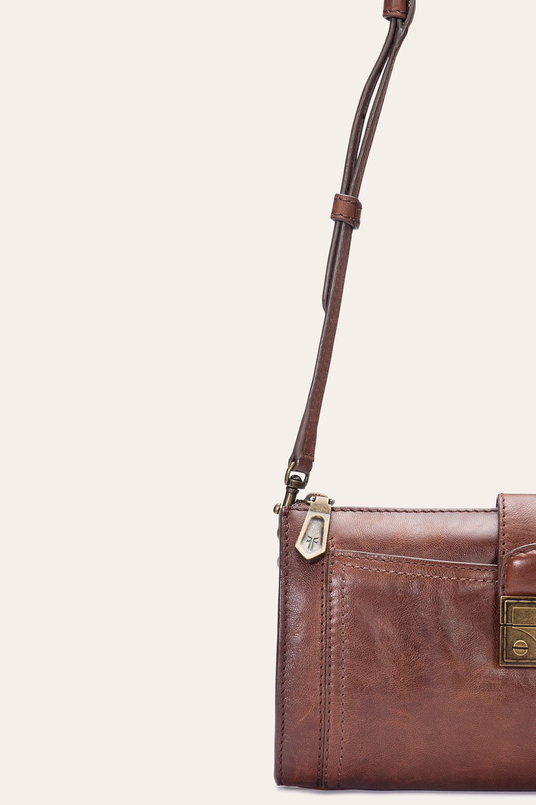 Alex Cognac Crossbody Clutch Cognac