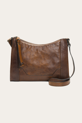 Melissa Zip Crossbody in Dark Brown Dark Brown