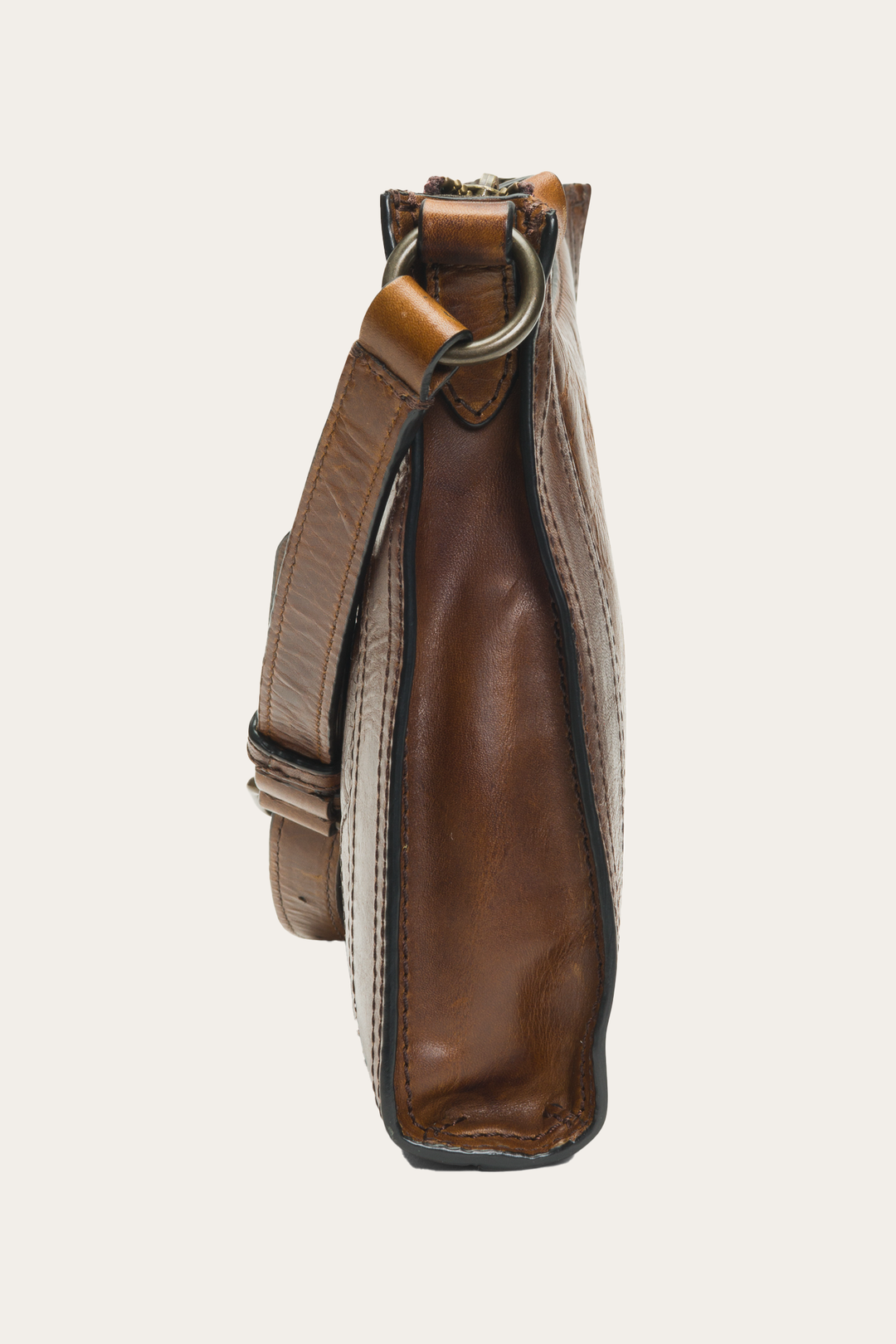 Melissa Zip Crossbody in Dark Brown Dark Brown
