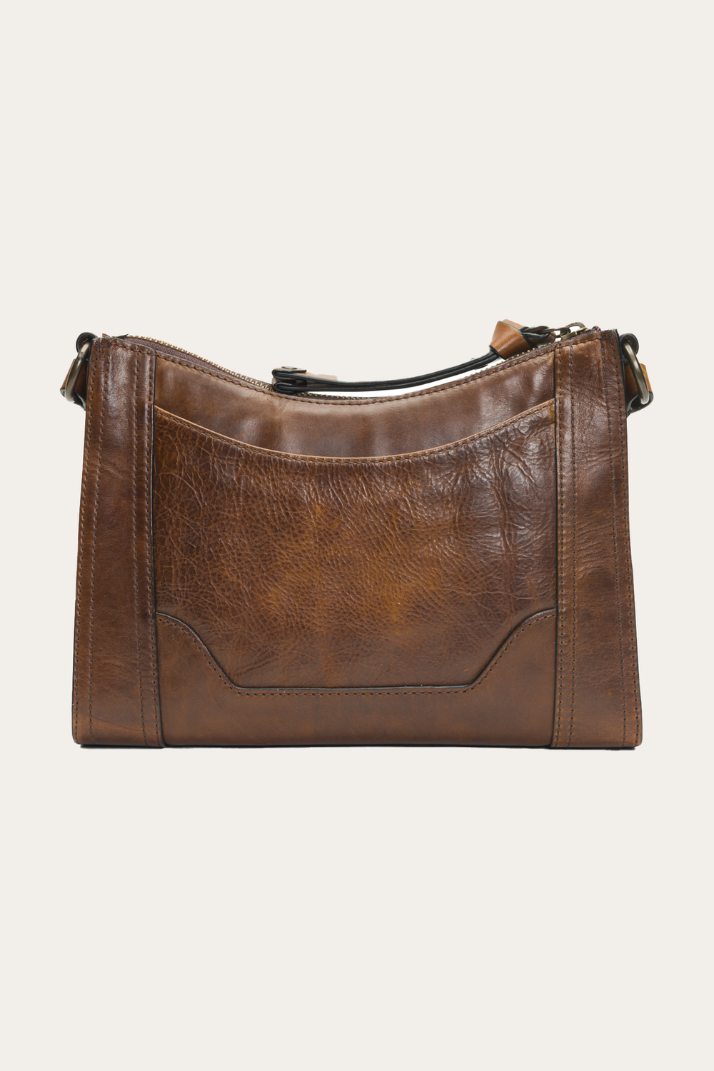 Melissa Zip Crossbody in Dark Brown Dark Brown