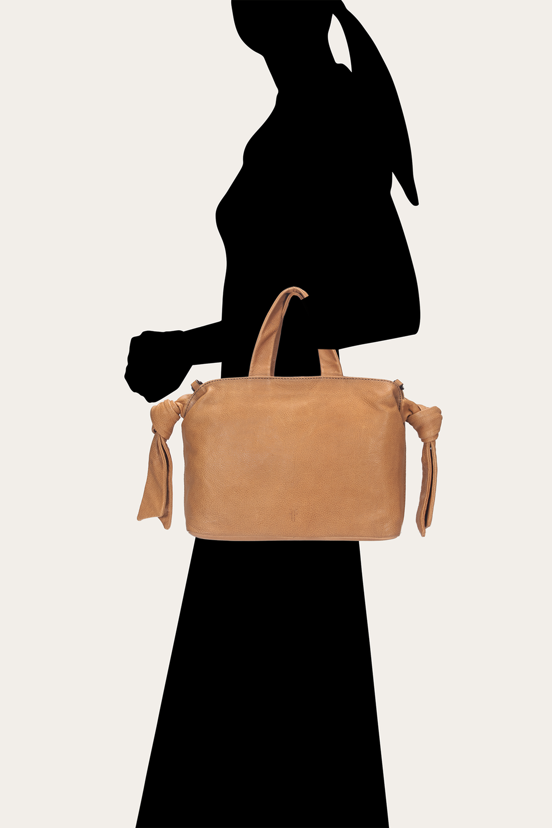 Beige Nora Knotted Satchel Beige