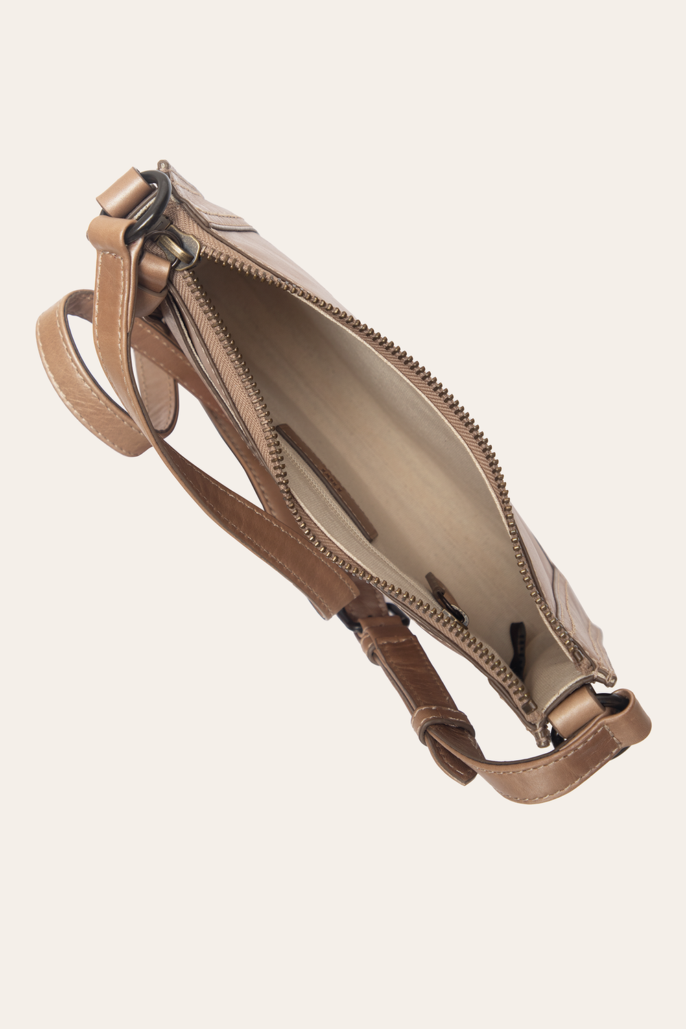 Light Bronze Melissa Zip Crossbody Light Bronze