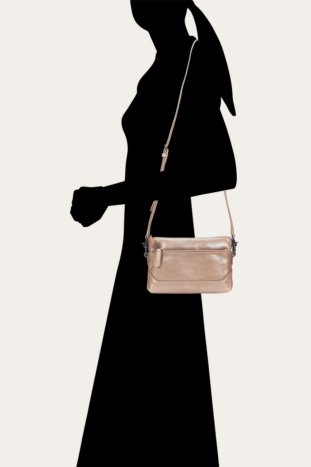 Light Bronze Melissa Crossbody Wristlet Light Bronze