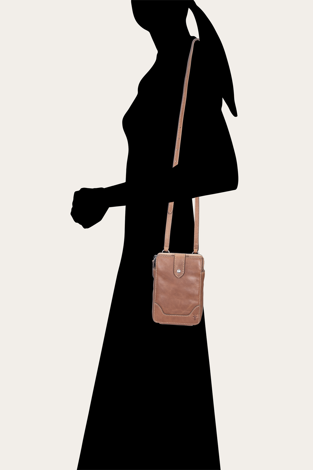 Melissa Beige Phone Crossbody Beige