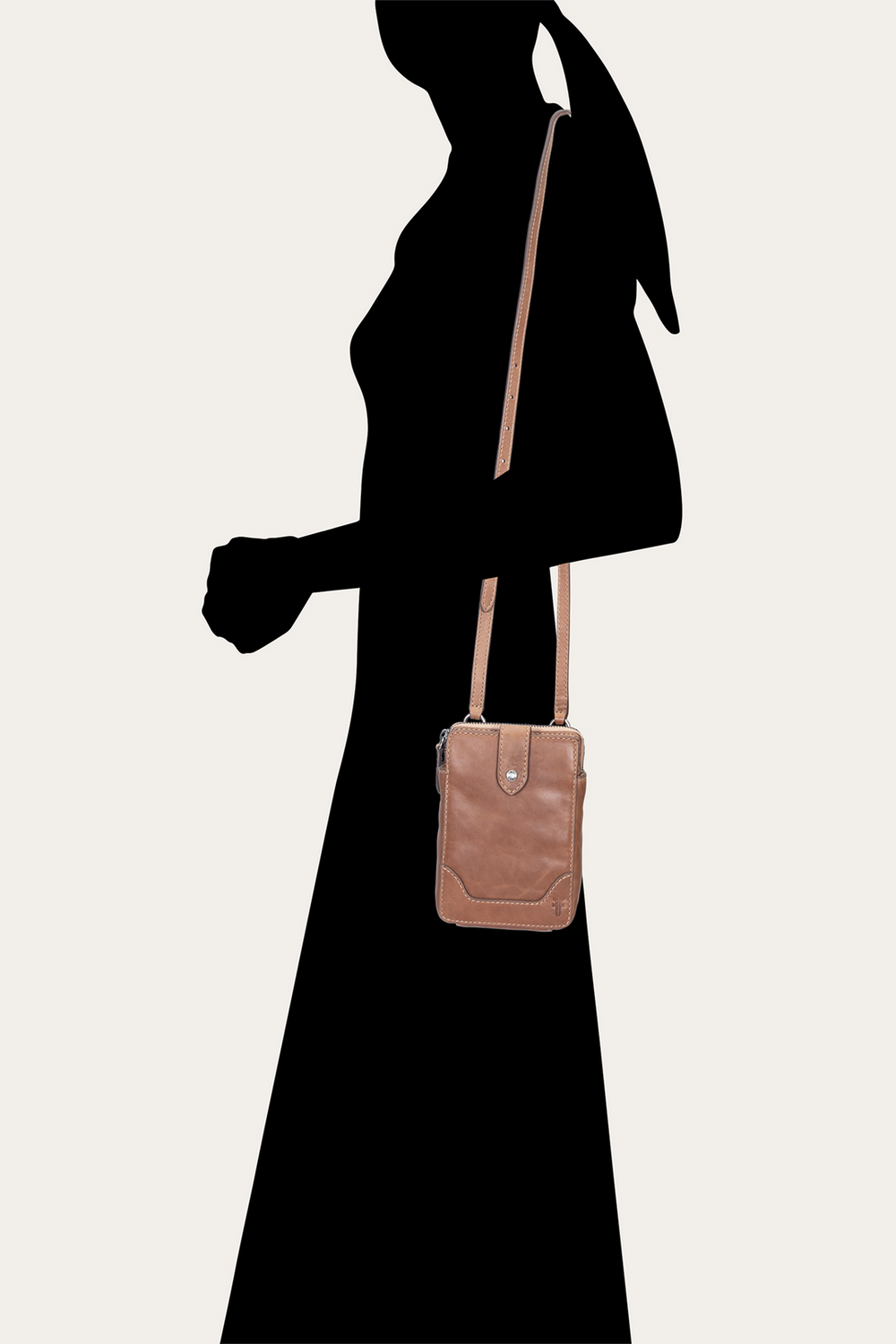 Melissa Beige Phone Crossbody Beige