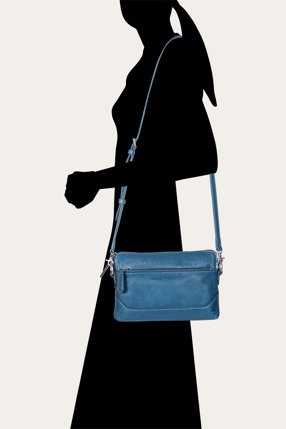 Melissa Steel Crossbody Wristlet Steel