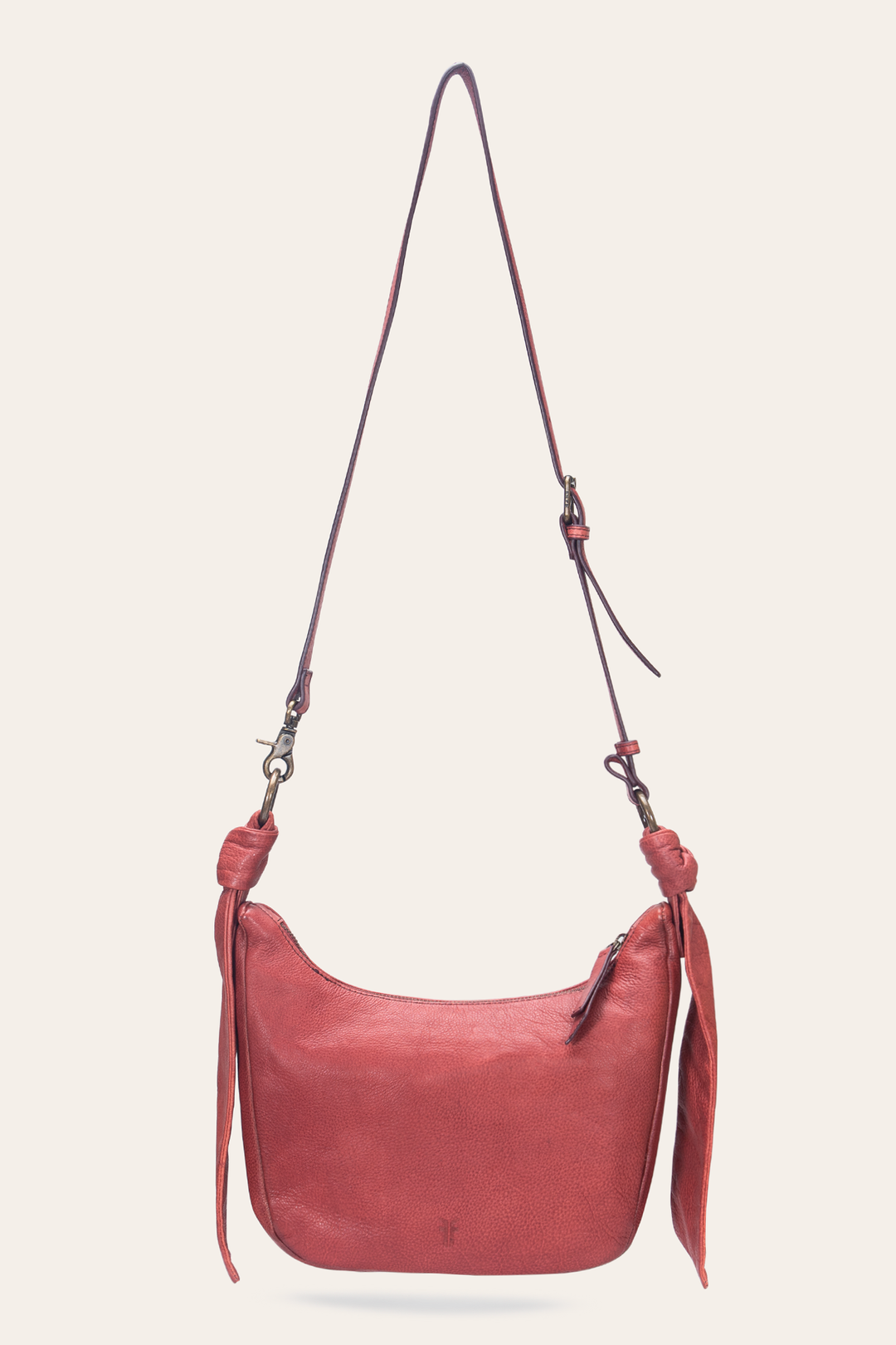 Nora Knotted Crossbody in Burgundy Burgundy