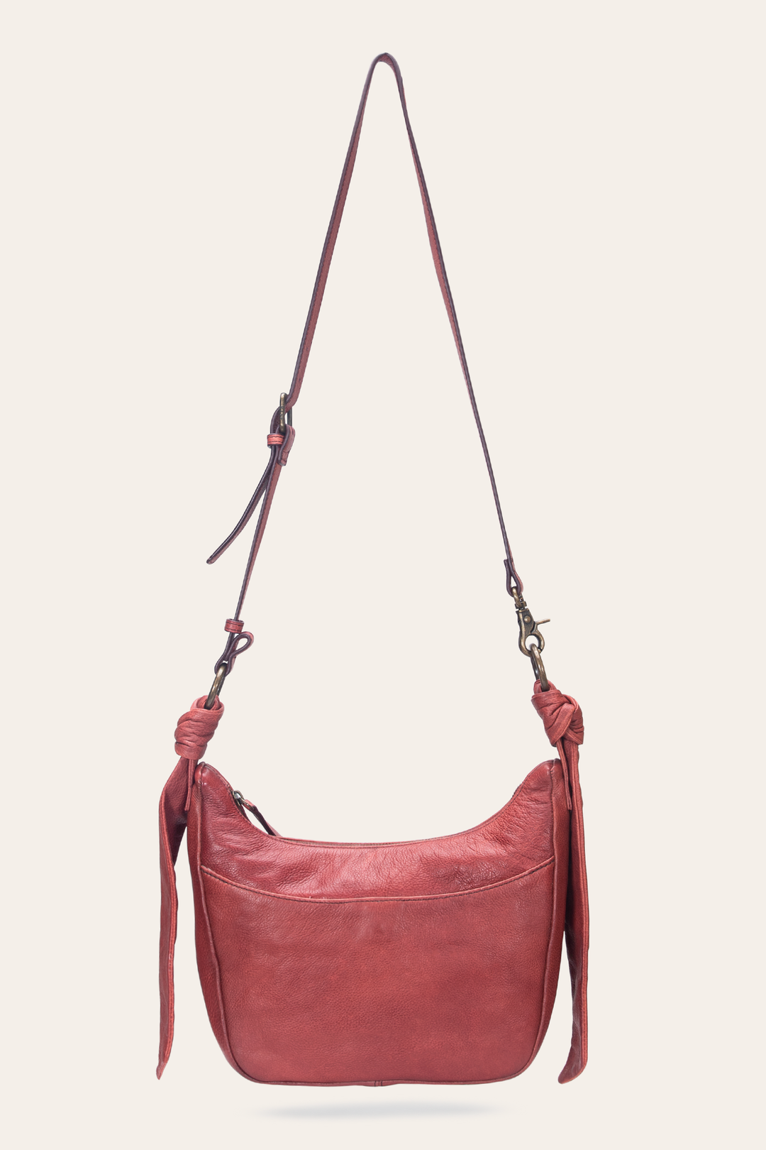 Nora Knotted Crossbody in Burgundy Burgundy