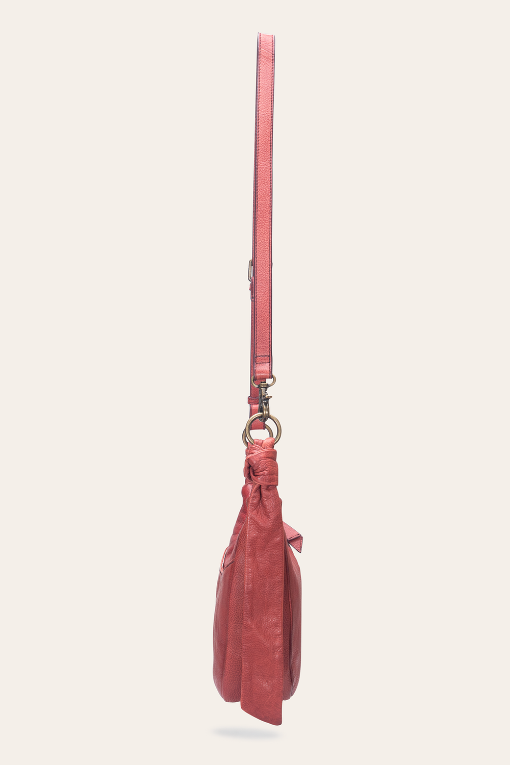 Nora Knotted Crossbody in Burgundy Burgundy