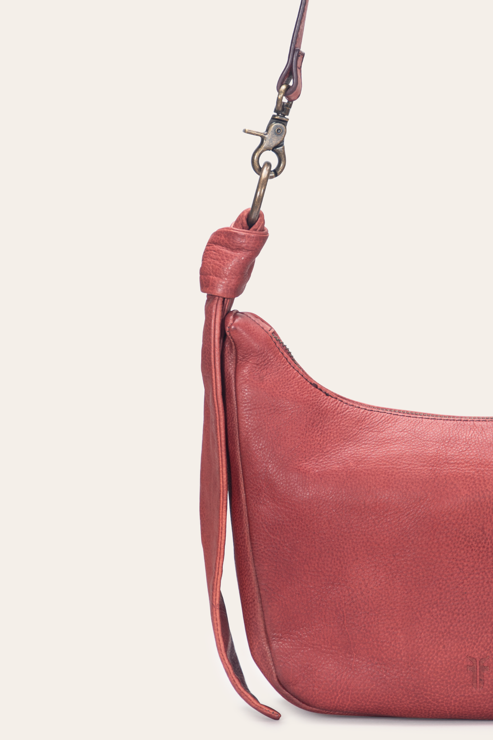 Nora Knotted Crossbody in Burgundy Burgundy