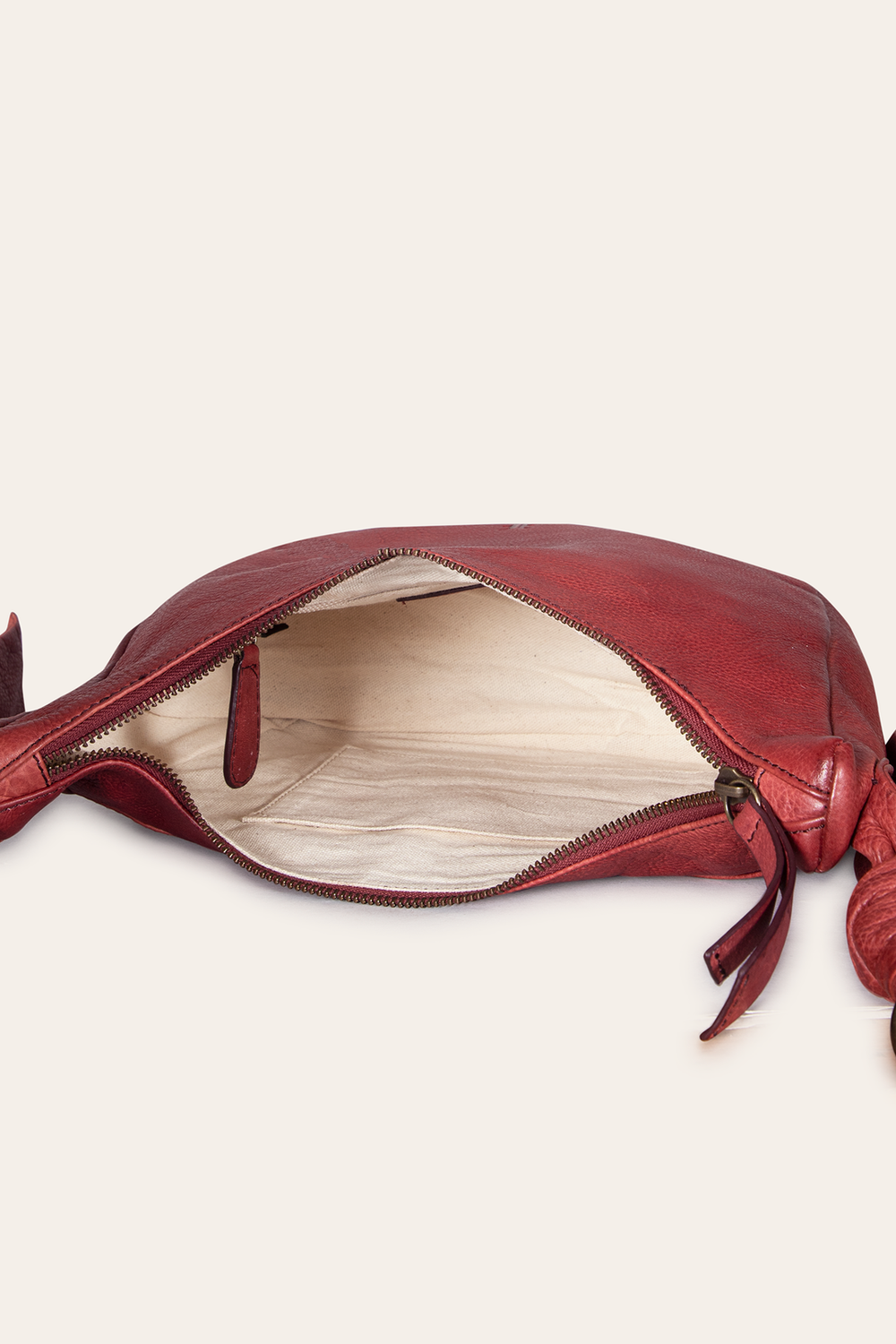 Nora Knotted Crossbody in Burgundy Burgundy