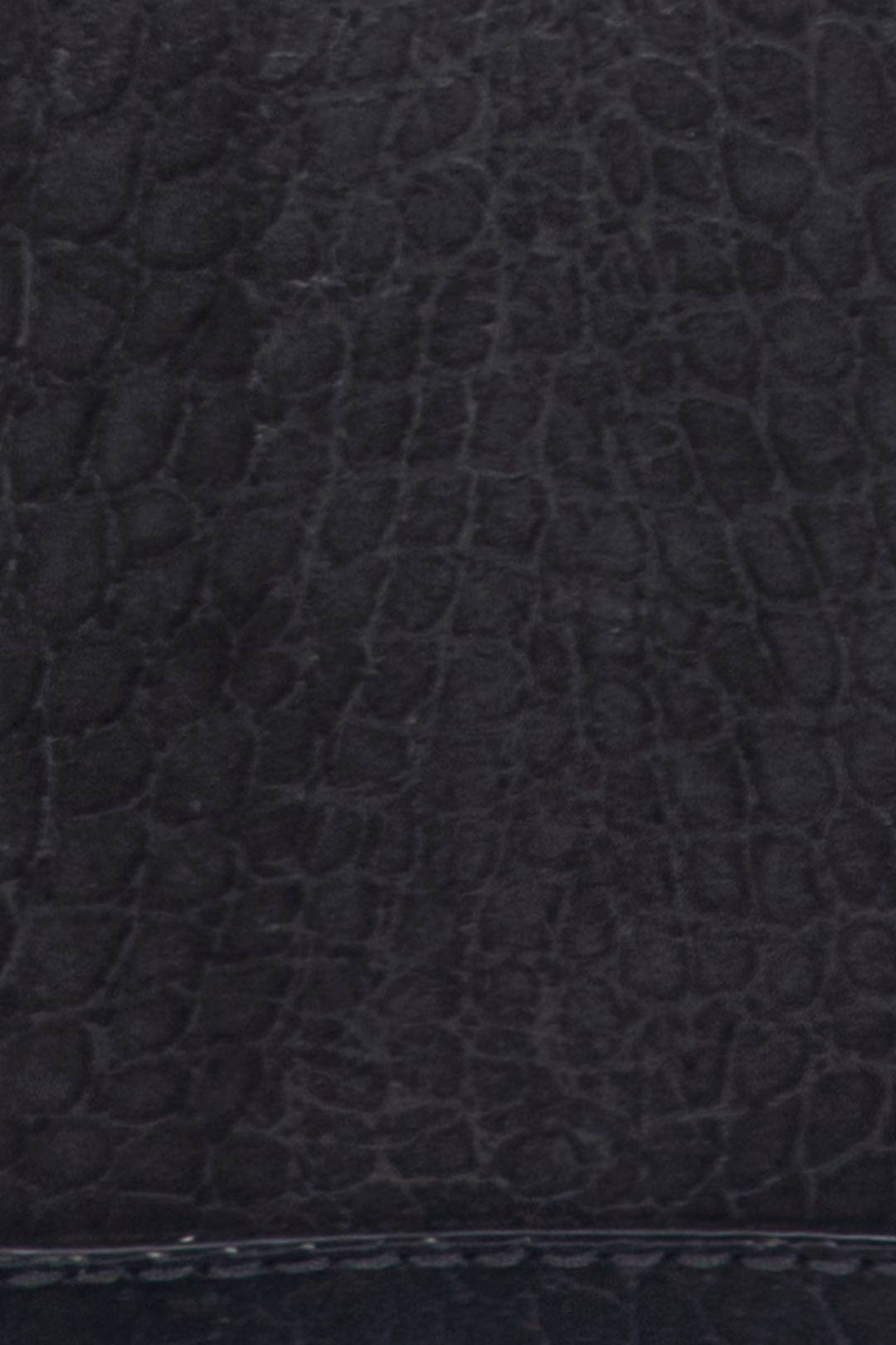 Melissa Black Sueded Croco Camera Black