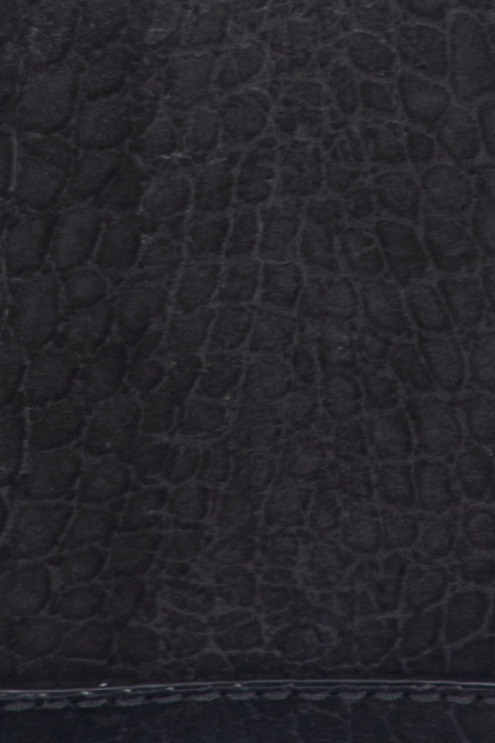 Melissa Black Sueded Croco Camera Black