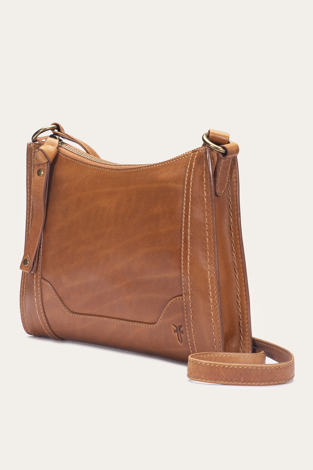 Melissa Zip Crossbody in Burnt Terracotta Burnt Terracotta