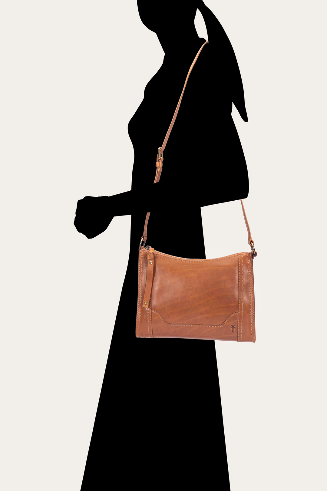 Melissa Zip Crossbody in Burnt Terracotta Burnt Terracotta